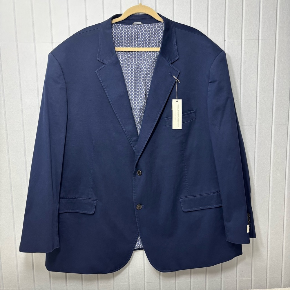 Oak Hill Men's Classic‎ Navy Blazer Size 3XLT / 54/56 New